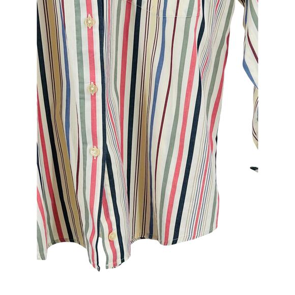Talbots Shirt Women’s Size Small Colorful Striped Blouse Business‎ Work Casual - Picture 5 of 9